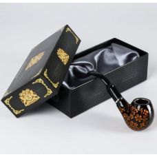 Smoking tube "Commander" with a gold pattern